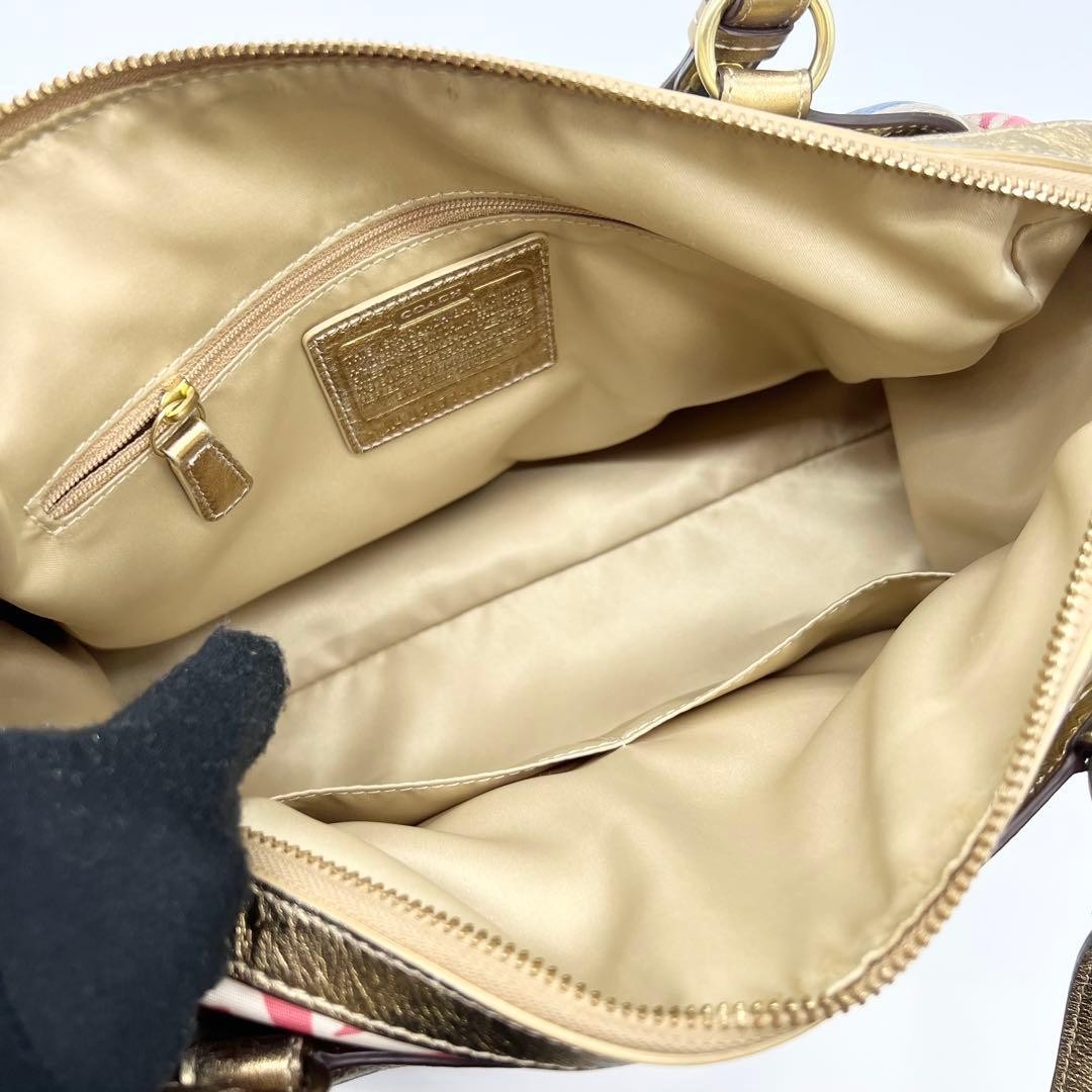 Coach F17164 Multicolor Patchwork Mini Duffle Bag… - image 16