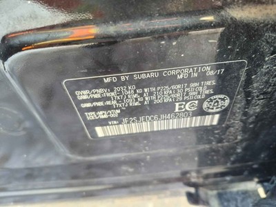 Used Fuse Box Engine fits: 2018 Subaru Forester engine compartment 2.5 Grade A