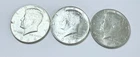 KENNEDY HALF DOLLAR LOT OF 3 - 90% SILVER #4877