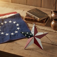 Farmhouse 5.5" Americana Star Ornament