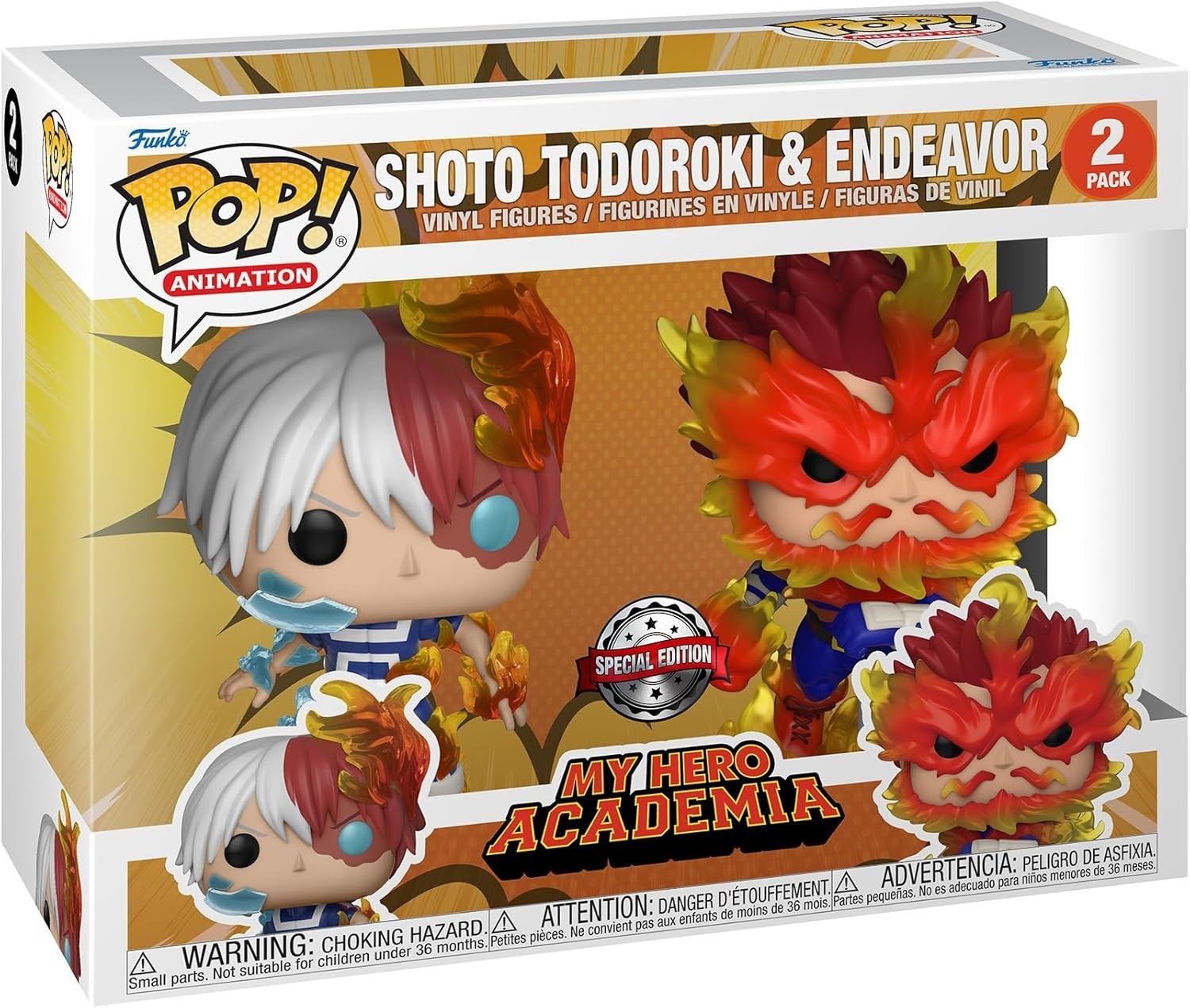 Funko Pop Animation My Hero Academia MHA 2Pack Endeavor Todoroki Vinyl New