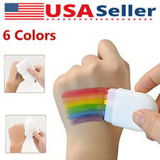 Pride Face Paint Stick 6 Colors Rainbow Body Tattoo Cosplay Gay Pride Day Party