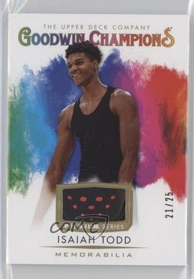 2021 Upper Deck Goodwin Champions Premium 21/25 Isaiah Todd #SM-IT Rookie RC 1aq