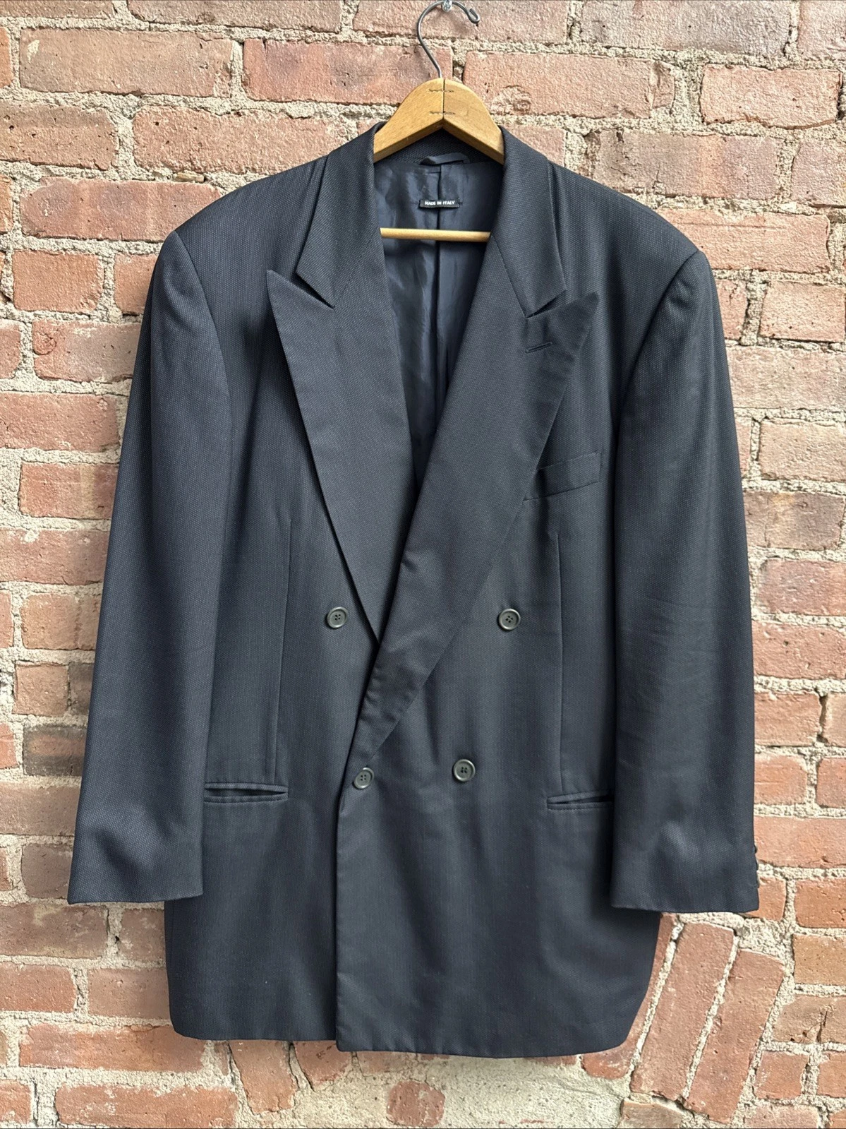 Giorgio Armani — Vintage Giorgio Armani Classico Men’s Jacket, Sz 42, Wool/Silk, Italy Bergdorfs