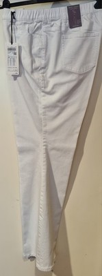 Samoon 5Pocket Bootcut Jeans weiß, Gr. 48