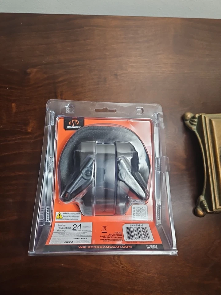 Walker's Razor Orejeras Pasivas Delgadas Compactas Comodidad Bajo Perfil Sonido Amortiguación Foto 2 de 4