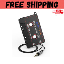 Car Audio Cassette to Aux Adapter 3.5MM Aux Audio Cable Tape Player
