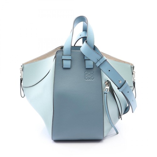 LOEWE Hammock Small 2WAY Handbag Bag Leather Women's Blue 387.30TS35 Used