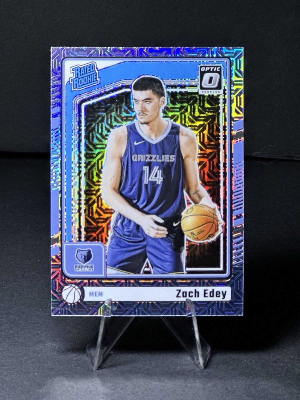 2024-25 Panini Donruss Optic - Rated Rookie Zach Edey #288 Choice Prizm (RC)