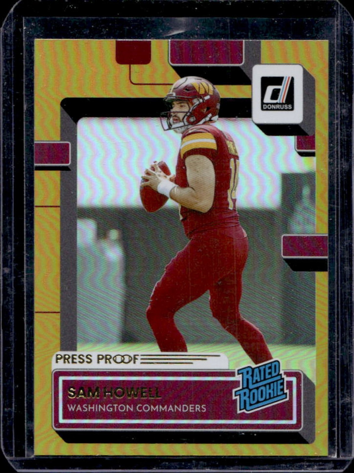 2022 Panini Donruss Sam Howell Premium Press Proof RC Rated #305 Rookie