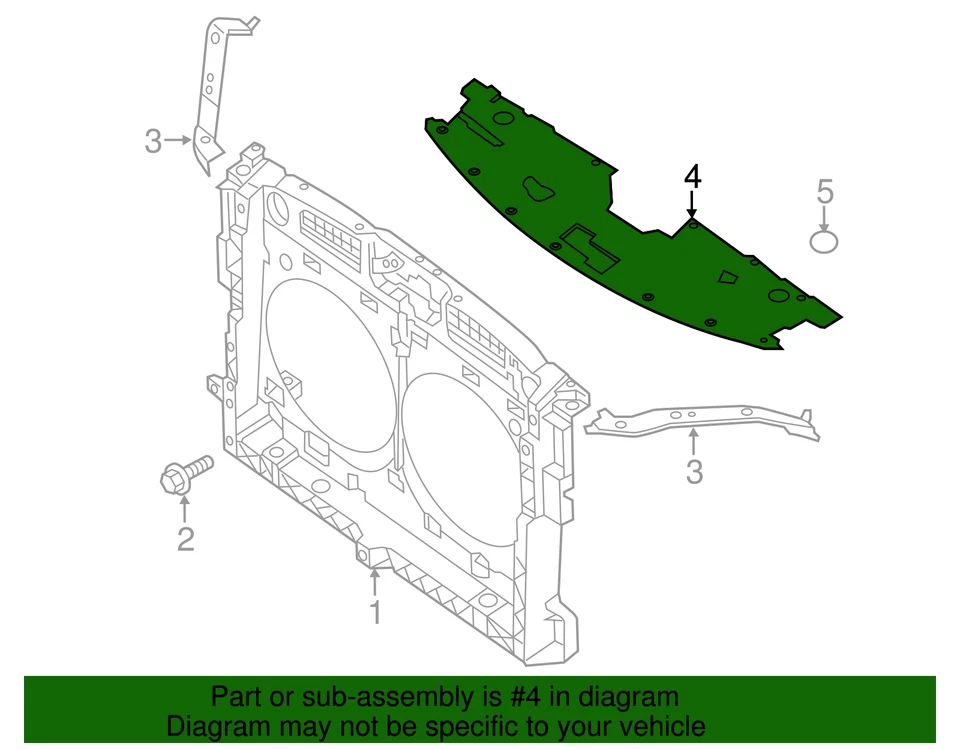 Nissan Pathfinder 2013-2016 genuino - protector de visión 62580-3KA0B Foto 2 de 2