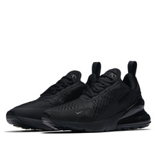 Womens Nike Air Max 270 Triple Black Blackout...