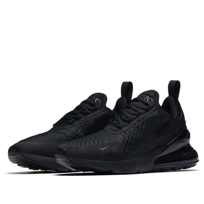 Women's Nike Air Max 270 Triple Black Blackout AH6789-006 Running Gym Training
