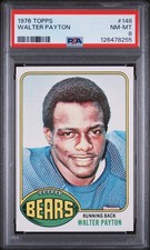 1976 Topps Football #148 Walter Payton Rookie Card HOF RC PSA 8 NM-MT NEW LABEL. rookie card picture
