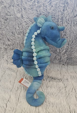 WILD REPUBLIC 1995 10" BLUE SEAHORSE PLUSH