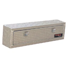 Diamond Tread Polished Aluminum Top Mount Truck Tool Box [60x17x13in] 