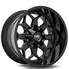 H712 Indestructible Hardrock Wheels 20x9 Gloss Black Off-road Rims 4pcs C3