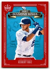 2021 Panini Diamond Kings #DDK-LD Keibert Ruiz Debut Diamond Kings Red Frame