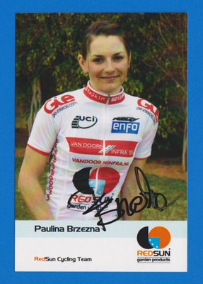 CYCLING Cycling Card PAULINA BRZEZNA Team REDSUN 2009 Signed