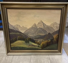 Albert Tischer(1911-1980)  Realism VTG Ornate Frame 28.50”x24.50”