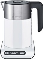 Wasserkocher Edelstahl 1,5L 2400W Temperaturwahl Warmhaltefunktion Weiß