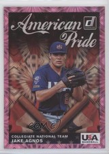 2019 Panini Donruss American Pride Pink Firework Jake Agnos #AP12 00gv