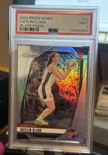 2024 Panini Prizm WNBA Basketball Caitlin Clark RC Rookie Silver PSA 9 #22