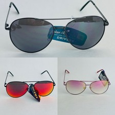3 Fashion Sunglasses Women Aviator, Metal Frame Multicolor minor scratch 