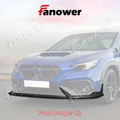 CS-Style For Subaru WRX 2022-2024 2025 Matte Black PP Front Bumper Spoiler Lip