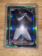 2024 Bowman Chrome Samuel Basallo Green Lunar Glow #BCP-38 ORIOLES!!!