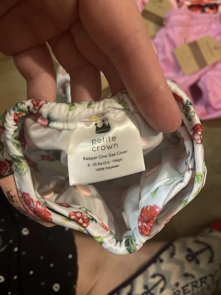 Petite Crown Diaper Cover Lot Reusable Diapers - Image 3 of 4