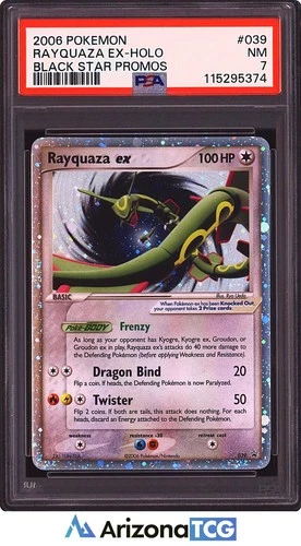 Pokemon 2006 Rayquaza ex 039 Holo Black Star Promo NM PSA 7