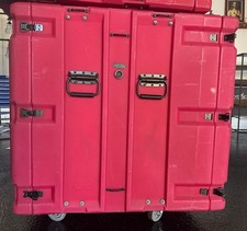 Zero Plastic Military RED Rackmount Shockmount Case 8U OD 33x21x28 inches