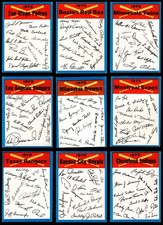 1973 Topps Blue Team Checklist Complete Set 4 - VG/EX 7227683