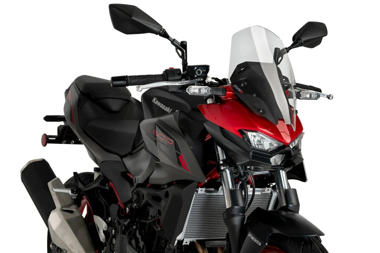 Puig Touring Screen | Red | Kawasaki Z500 2024>Current