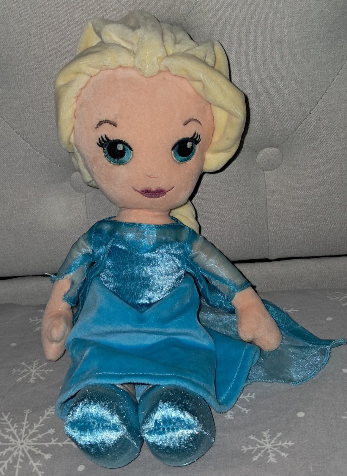 Peluche pupazzo Disney principessa Elsa Frozen 30 cm