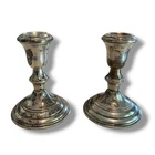 New ListingReed & Barton Sterling Silver Candlesticks Weighted Reinforced