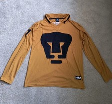 Pumas UNAM Mexico Retro 1982 Shirt Jorge Campos #1 Gold Navy Size Large (Grande)