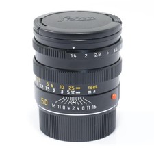 Leica Summilux-M 50mm f/1.4 Black 11868 Built-In Hood M Lens from Japan D0806