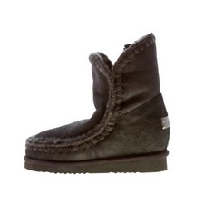 MOU chaussures femme black shipskeen Eskimo Inner Wedge Short boot 5 cm heel