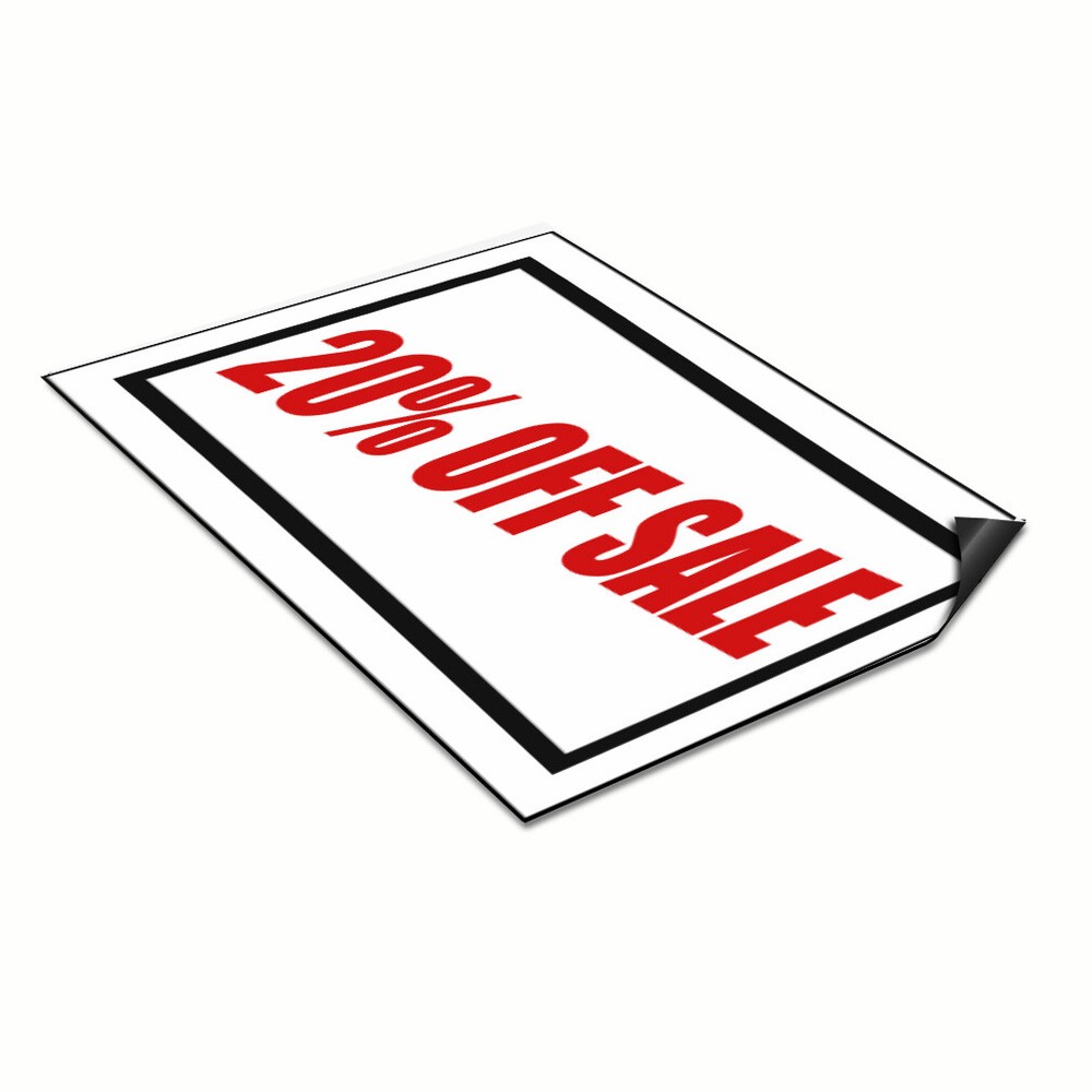 Car Magnet Set of 2 20% off Sale Promotion Business Industrial Sign