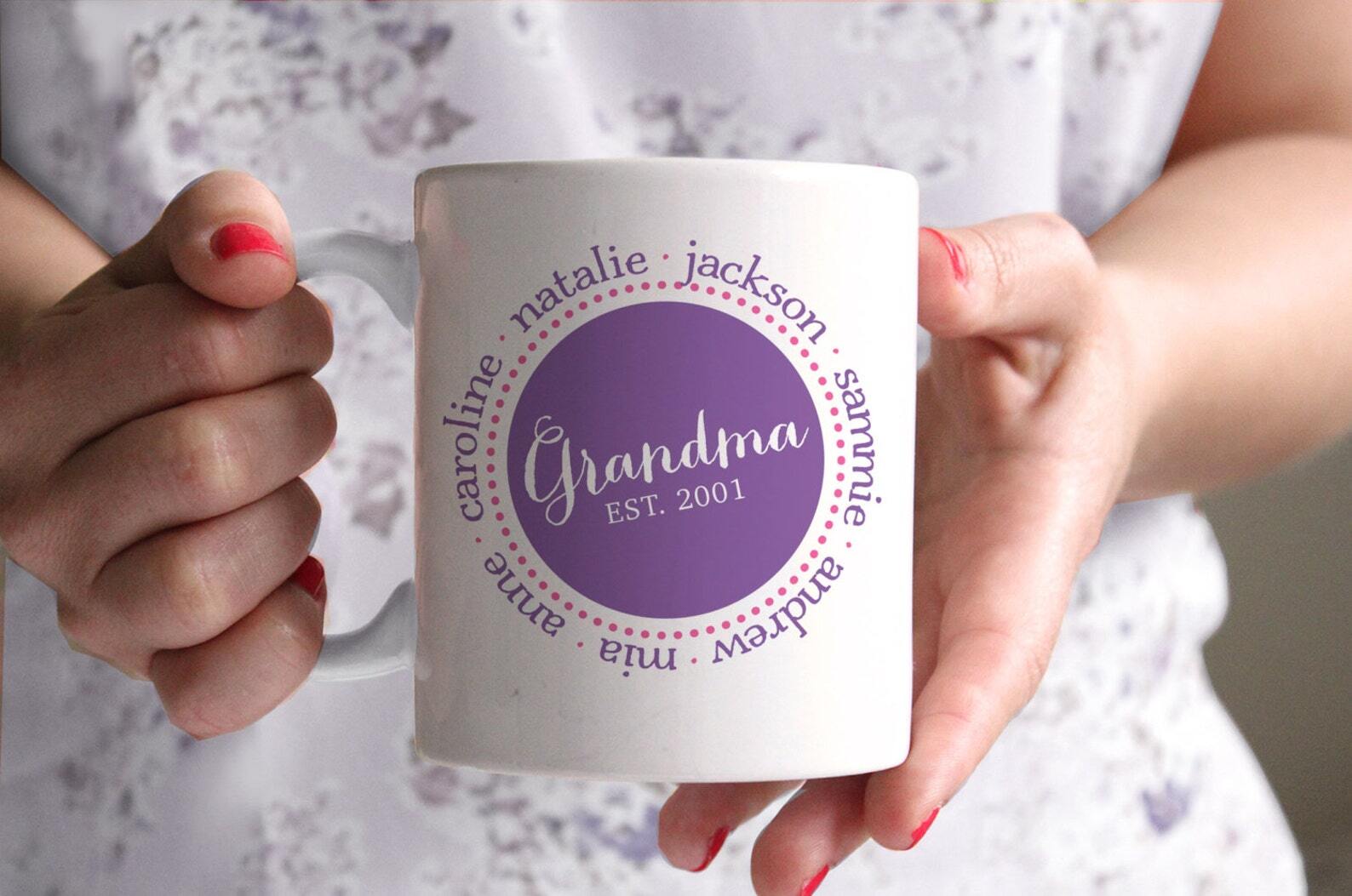 Personalized Coffee Mug Grandma Other Names Available