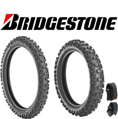 BRIDGESTONE M403/M404 60/100-14 & 80/100-12 MX Off-Road Tire Set +TUBES YAMAHA