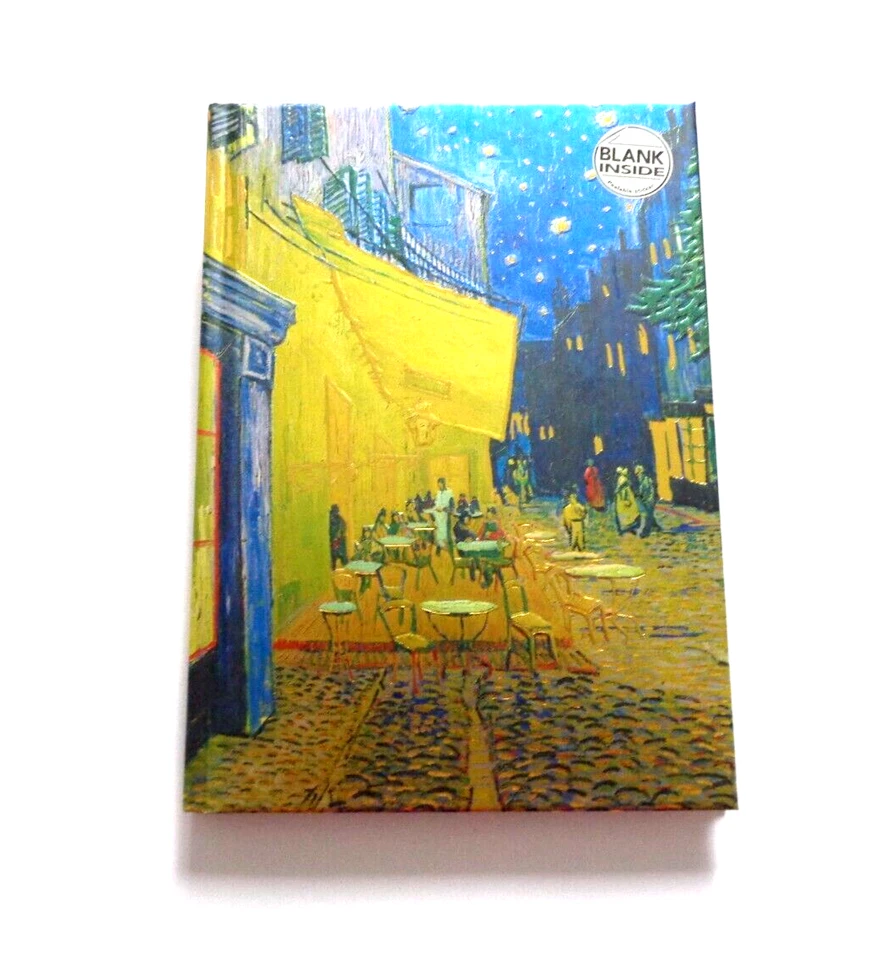 Leykam Alpina Notizbuch Hardcover geprägt blanko DIN A5 Vincent Van Gogh: Café