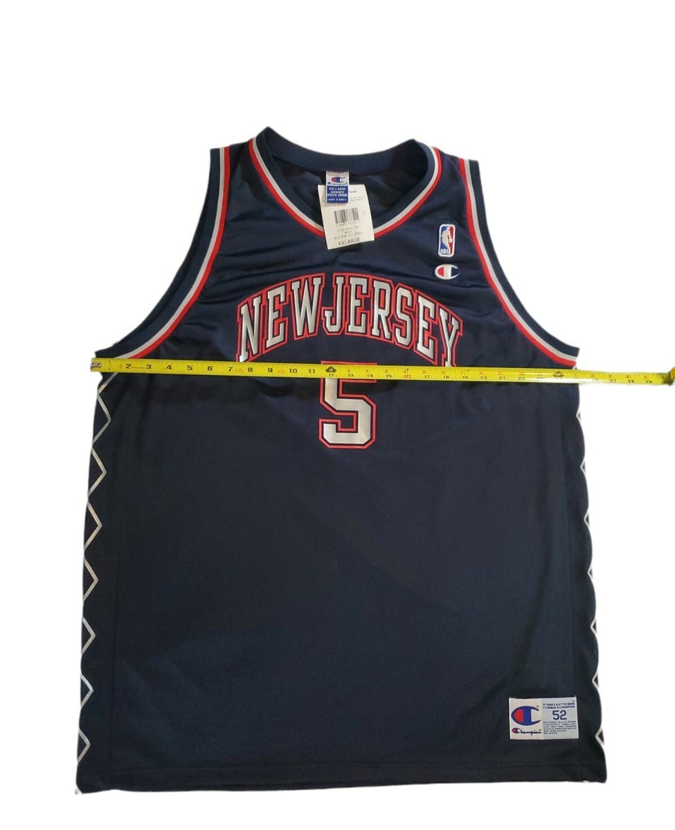 激レア‼️ 刺繍‼️ NBAユニフォーム NewJersey Nets Kidd Vtg Nike New Jersey Nets Jason Kidd Jersey 3XLarge +2 Length