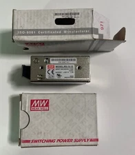 NEW 3-pcs Mean Well RS-15-12 Switching Power Supply 100-240VAC to 12VDC 1.3A