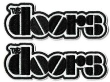 The Doors Logo Patch Lot of 2 Embroidered Iron or Sew On Classic Rock Patches