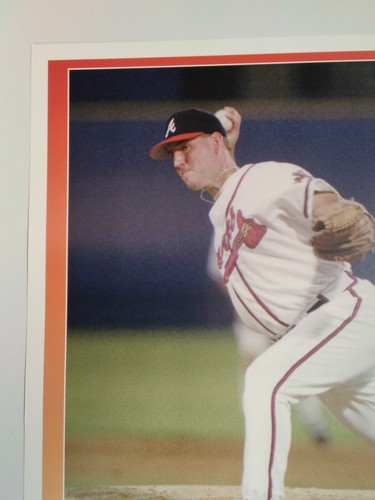 Atlanta Braves Poster Card Vtg 1994 Rare VHTF AJC Limited 8x11 Brad Clontz - Picture 5 of 9