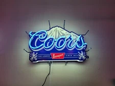 Coors Light Banquet Mountain Beer 17"x14" Neon Sign Lamp With HD Vivid Printing