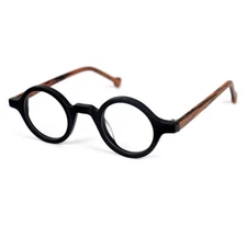 Reading Glasses Hand Made Vintage Small Round 38mm Full Rim +125 +175 +225 +300